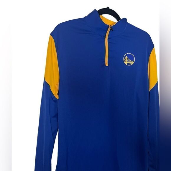 FANATICS NBA GOLDEN STATE WARRIORS BASKETBALL HALF ZIP PULLOVER MENS SIZE MEDIUM - Picture 4 of 7